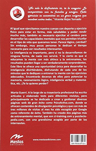 Entrenamiento mental para mejorar tu inteligencia: 40 (Supérate y triunfa)