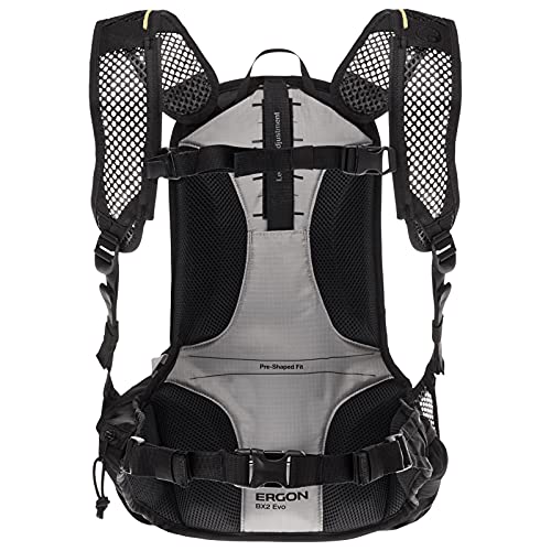 Ergon BX2 EVO - Mochila para adulto, unisex, color negro, S-L