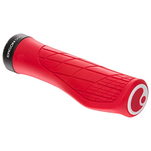 Ergon Grips Technical-Ga3 Small Risky Red (Rouge) Asa para Bicicleta, Unisex Adulto, Rojo