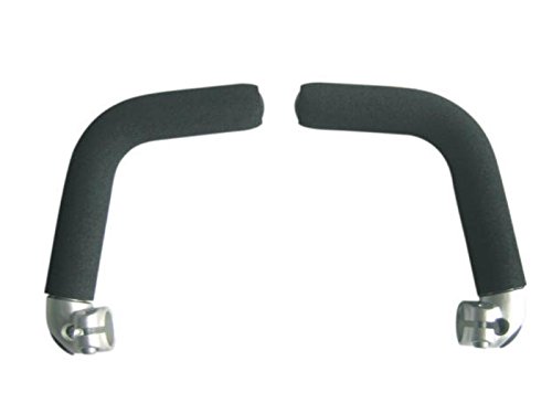 Ergotec Touring-L - Puños para manillares de Bicicleta (Aluminio AL6061-T6, Revestimiento Soft), Color Negro
