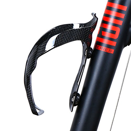 ESEN SP Ultralight Full MTB Fibra de Carbono Bicicleta Bicicleta Botella de Agua Soporte de Jaula para Bicicleta de Carretera/MONTAÑA (EO Brillo)