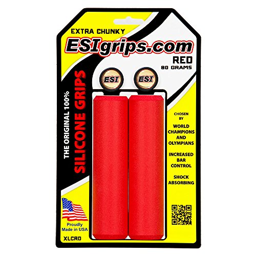 ESI GRIPS Puños Extra Chunky Color Rojo