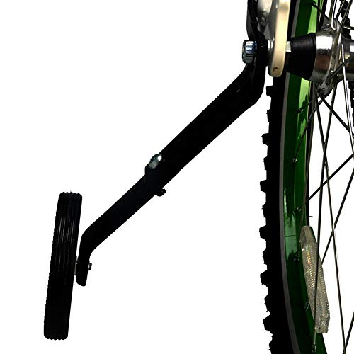 Estabilizador universal de ruedas junior, rueda de entrenamiento de bicicleta para niños Asistente de estabilizador de equilibrio de bicicleta de acero para bicicleta de 16-18-20-22-24 pulgadas,