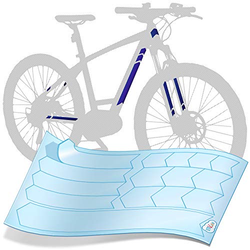 ETIKIDS Protector Adhesivo para Cuadro de Bicicleta. Protección Extra Gruesa Impact-Guard 300 Anti Impactos y rayadas