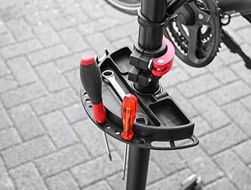 Eufab 16414 - Caballete profesional de 4 patas para bicicleta