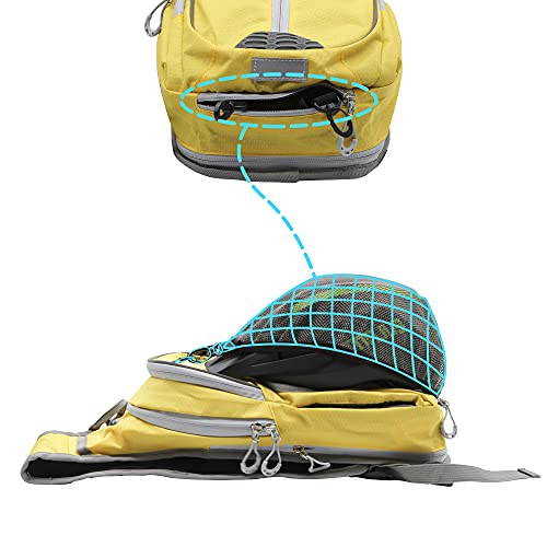 EULANT Mochila para Bicicleta,12L Mochila de Hidratación de Ciclo Impermeable,Mochila de Ciclismo Pequeña,para MTB Senderismo Escalada Senderismo,con Rayas reflectoras & Capa de Aislamiento, Amarillo