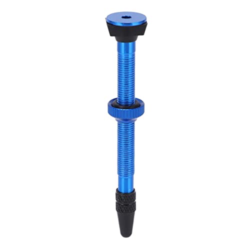 Evonecy Vástago de Válvula sin Cámara, Vástago de Válvula Presta Ligero de 60 Mm Desmontable Universal 2 Piezas para Bicicleta de Carretera de Montaña(Azul)