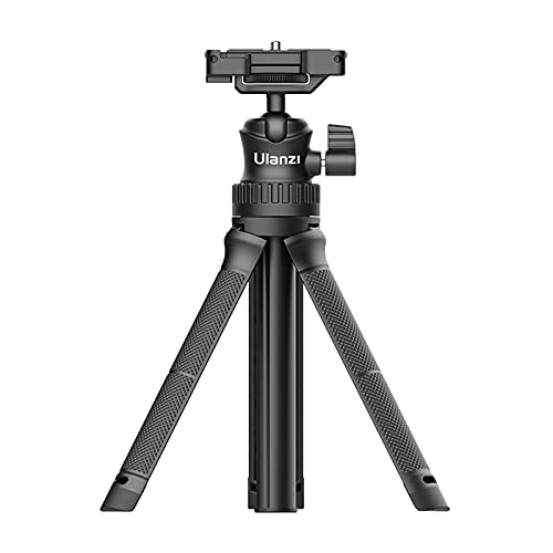 Explopur MT-34 Trípode de Palo de Selfie Extensible portátil Soporte de fotografía de Mano Soporte de trípode de Escritorio con Montaje de Tornillo de 1/4 de Pulgada Adaptador de Cabezal Giratorio de