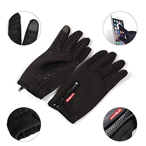 EXTSUD Guantes de Pantalla Táctil Guantes Deportivos de Ciclismo Guantes de Invierno con Diseño Antideslizante