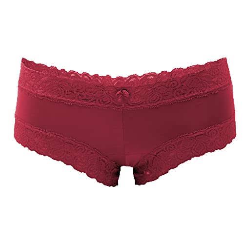 Fabio Farini Culotte Paquete de 6. Bragas con seductores Detalles de Encaje Multicolor S-M