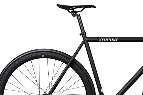 FabricBike Original Pro- Bicicleta Fixie, Piñon Fijo Flip-Flop, Single Speed, Cuadro Hi-Ten Acero, 10,45 kg. (Talla M) (Pro Fully Matte Black, M-53cm)