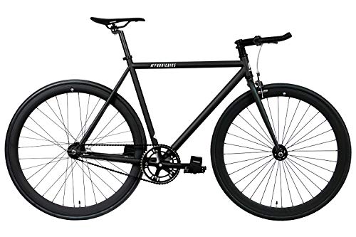 FabricBike Original Pro- Bicicleta Fixie, Piñon Fijo Flip-Flop, Single Speed, Cuadro Hi-Ten Acero, 10,45 kg. (Talla M) (Pro Fully Matte Black, M-53cm)