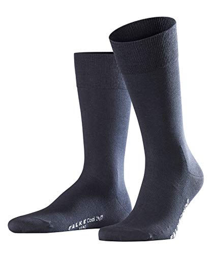 Falke Cool 24/7 1er Pack Calcetines, Azul (Dark Navy 6370), 45-46 2 para Hombre