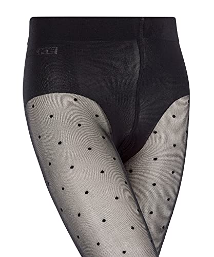 Falke Romantic Dot Medias, Negro (Black 3009), 110/116 (Talla del Fabricante: 110-116) para Niñas