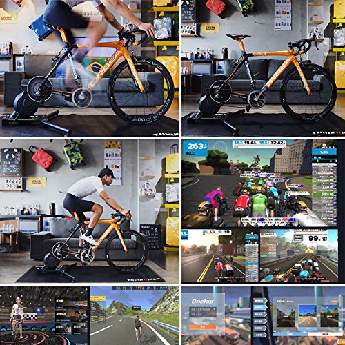 FANGX ThinkRiderX7 Rodillos De Entrenamiento Bicicleta De Realidad Virtual,Entrenamiento De Potencia para Montar En Rodillo,Compatible con PowerFun,ThinkRider, Onelap,Zwift,Etc,26"-29" MTB/700CRD