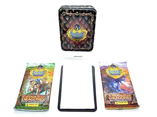 Fantasy Riders 2 x Juego de Cartas Mixtas y 3 Cartas edición Limitada. en Lata. Jinetes de Leyenda, coleccionables. Caja Metal