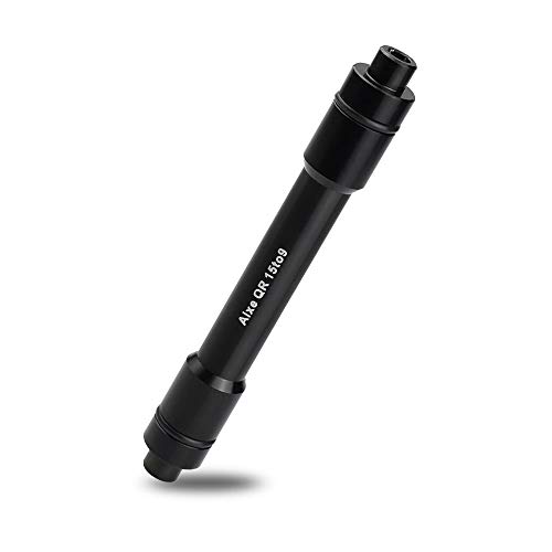 FAVENGO Adaptador Eje de 9 a 15 mm Adaptador Eje Pasante para Rodillo Adaptador Eje Bicicleta Eje de Rueda de Delantera Adaptador Qr Liberación Rápida para MTB Bicicleta + 2 Anillas de Goma