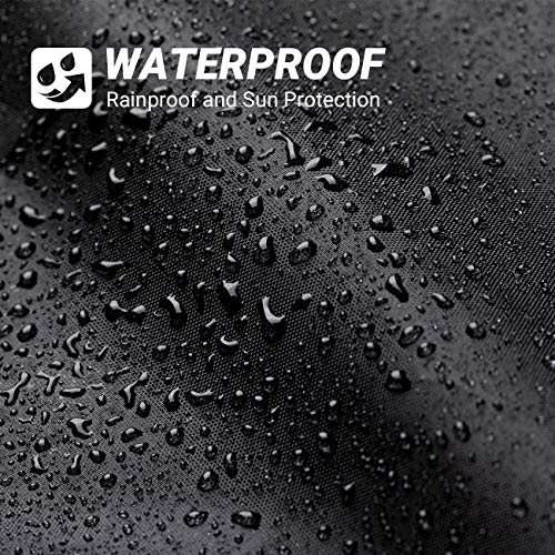 Favoto Funda para Bicicleta Exterior, 210D Oxford Cubierta Protector para 2-3 Bicicletas Impermeable al Aire Libre contra Lluvia/UV/Polvo/Nieve para Montaña Carretera con Cinturón, 200x105x110cm Negro