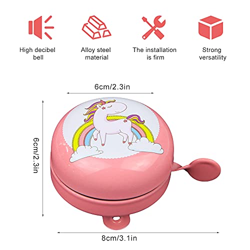 Fcslvy Timbre de Bicicleta para niños, Timbre de Bicicleta Infantil, Anillo de Bell del Cuerno, con Sonido Nítido para Adultos y Niños para Bicicleta de Montaña y de Carretera