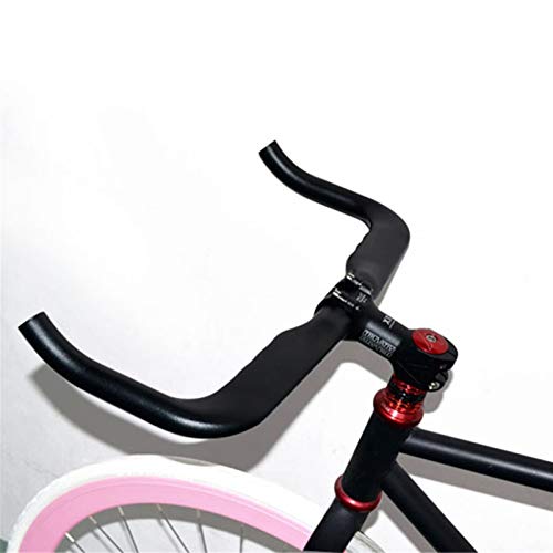 FDSJKD 2021 Nuevo HANDERBAR ALOYO Aleación de la aleación de Bicicletas Barras de Engranajes fijos Racing TT Partes de Bicicleta 400 * 31.8mm Manillar para Bicicleta de Carretera