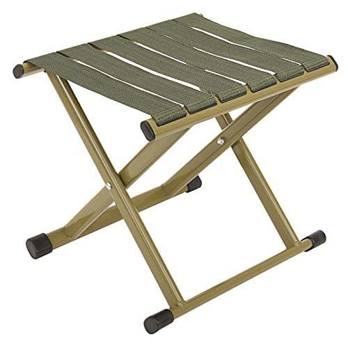 FEMONGY sillas Plegables de Caza, Taburete Plegable Fuerte, Taburete Plegable Camping, Fabricado en Acero al Carbono, Conveniencia, Utilizado para Acampar (Verde, 29cm x 26,5cm x 26cm, 1 Pieza)