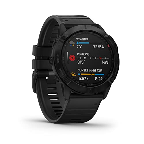 Fenix 6X,Pro,Black w/Black Band- Renovado