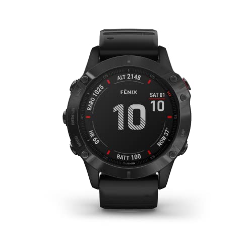 Fenix 6X,Pro,Black w/Black Band- Renovado