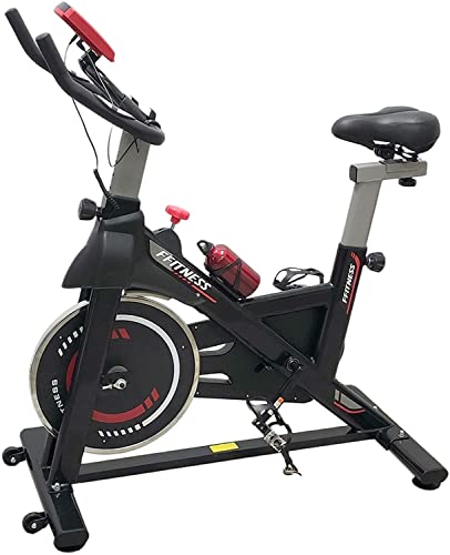 FFitness Indoor Spinning Bike Cycling - Bicicleta para entrenamiento en casa con soporte para smartphone, cardio y volante de 6 kg