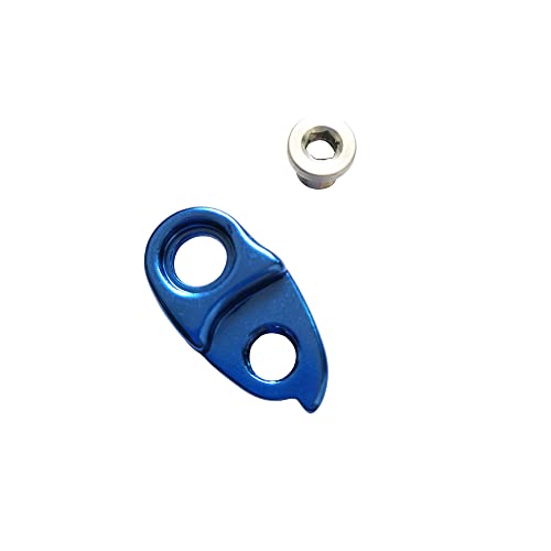 Ficocean Gancho de Desviador de Bicicletas, Percha de Desviador Trasero de Aleación de Aluminio de Bici Extensor del desviador Trasero de Bicicleta para Carretera, MTB, Montaña (Azul)