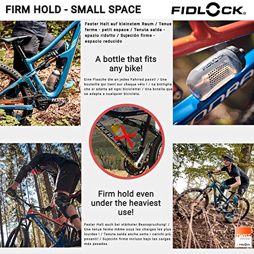 Fidlock Bottle 450 y Bike Base Portabidón magnético para Bicicleta portabidon Bicicleta Porta Botellas para Bicicleta Porta bidones para Bici MTB portabidon Bicicleta MTB