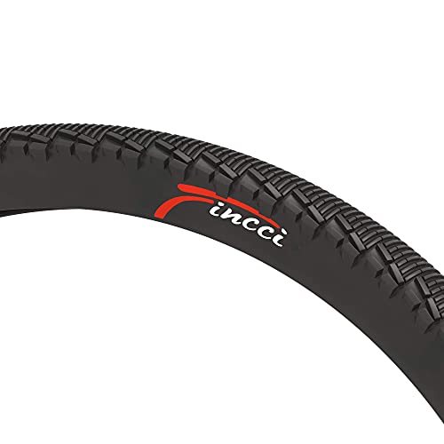 Fincci 26 x 1,95 Pulgadas 53-559 Cubierta con 3mm Anti Pinchazo 60TPI para MTB Montaña Ciclo Carretera Hibrida Bici Bicicleta