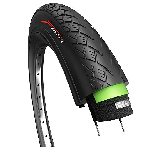 Fincci 700 x 38c 40-622 Cubierta con 3mm Anti Pinchazo para Eléctrica Carretera MTB Montaña Hibrida Turismo Bici Bicicleta