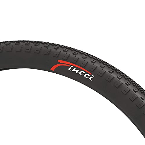 Fincci 700 x 38c 40-622 Cubierta Gravel con 3mm Anti Pinchazo para Eléctrica Carretera MTB Montaña Hibrida Turismo Bici Bicicleta