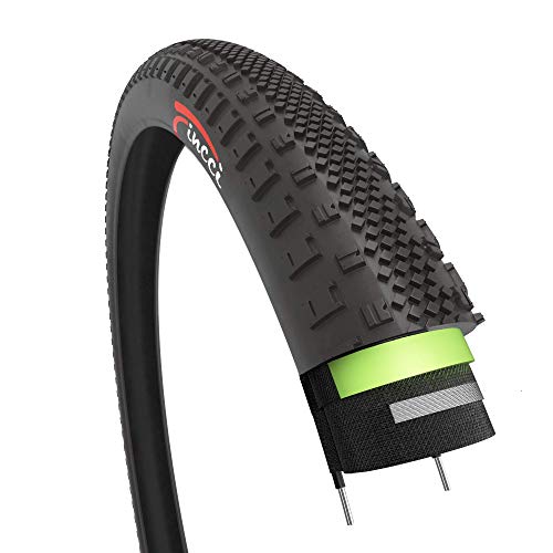 Fincci 700 x 38c 40-622 Cubierta Gravel con 3mm Anti Pinchazo para Eléctrica Carretera MTB Montaña Hibrida Turismo Bici Bicicleta