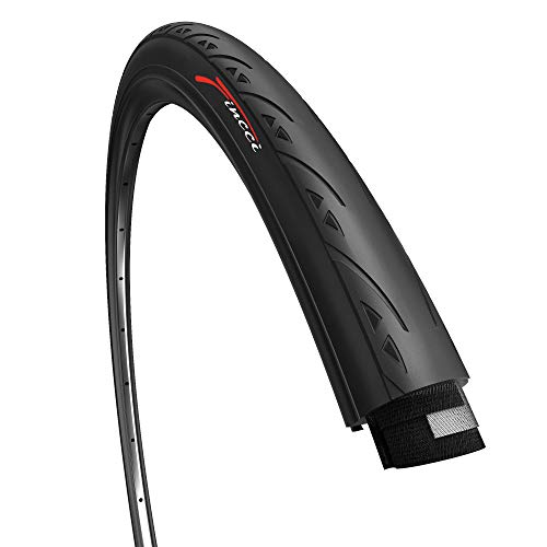 Fincci Cubierta de Ciclismo para Rodillos 700x23 23-622 Plegable 60TPI Ciclo Carrera Turismo Bici Bicicleta