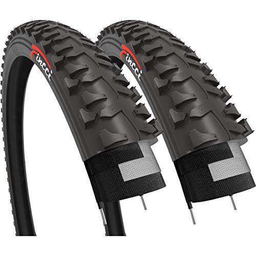 Fincci Par 20 x 1,75 Pulgadas 47-406 Cubiertas para BMX MTB Montaña Fuera del Camino o Niños Bici Bicicleta (Paquete de 2)