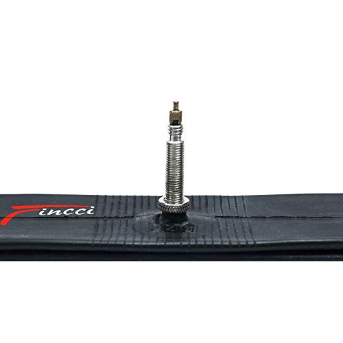 Fincci Par 26 x 1,25 1,50 Pulgadas 48mm Cámara de Aire Presta Válvula Interior para Carretera MTB Montaña Hibrida Bici Bicicleta (Paquete de 2)