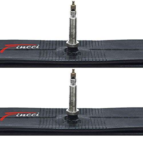 Fincci Par 26 x 1,25 1,50 Pulgadas 48mm Cámara de Aire Presta Válvula Interior para Carretera MTB Montaña Hibrida Bici Bicicleta (Paquete de 2)