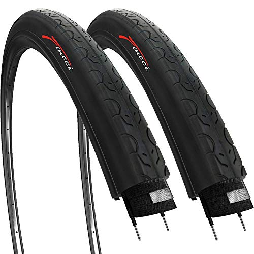 Fincci Par 26 x 1.25 Pulgados 32-559 Cubiertas para MTB Montaña Ciclo Carretera Hibrida Bici Bicicleta (Paquete de 2)