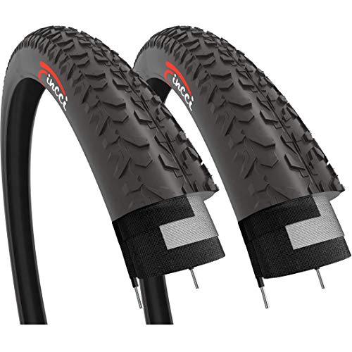 Fincci Par 29 x 2.0 Pulgados 52-622 Cubierta Gravel para MTB Montaña Carretera Hibrida Bici Bicicleta (Paquete de 2)