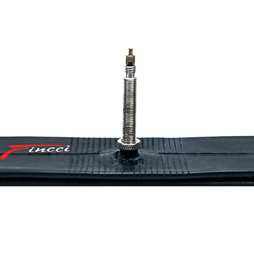 Fincci Par 700 x 18c 23c 25c 60mm Cámaras de Aire Presta Válvula Interior para Ciclo Carrera Carretera Turismo Bici Bicicleta (Paquete de 2)
