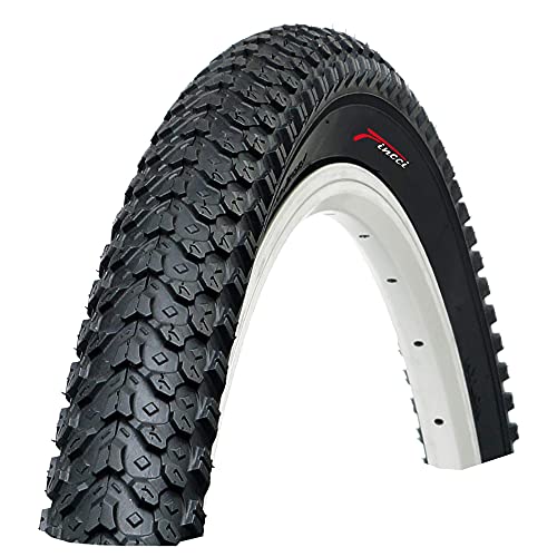 Fincci Set Par 26 x 2,125 Pulgadas 57-559 Plegable Cubiertas con Cámaras de Aire Presta Válvula Interior para MTB Montaña Hibrida Bici Bicicleta (Paquete de 2)