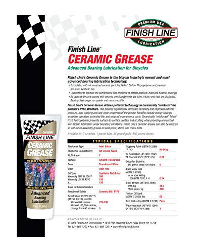 Finish Line Grease Grasa cerámica, Hombre, Blanco, 60gr