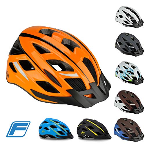 Fischer Adultos Urban Sport Bicicleta Casco, Naranja, S/M