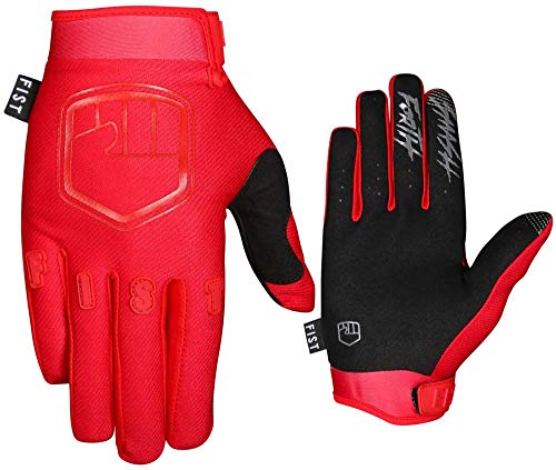 FIST HANDWEAR Guantes de niños para Motocross Bmx Mtb Dh Ciclismo - Capítulo 15 (Stocker Red, XS)