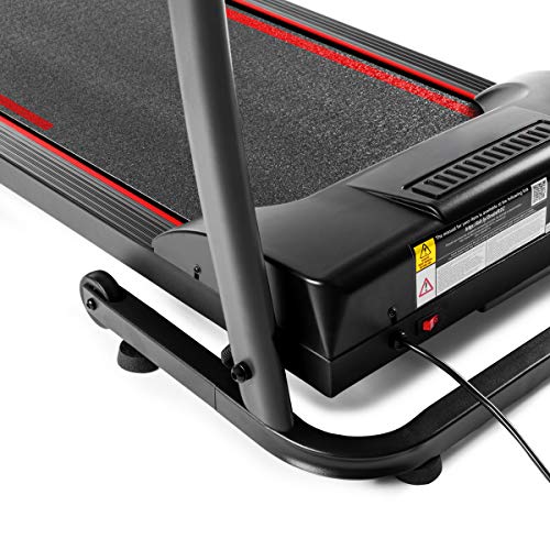 FITFIU Fitness MC-200 - Cinta de correr Plegable, velocidad ajustable hasta 14 km / h, potencia de 1500 W, superficie de carrera 40 x 110 cm, pulsómetro, 12 programas entrenamiento, peso máx 90 kg