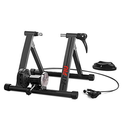 FITFIU Fitness ROB-20 - Rodillo Bicicleta plegable con 5 niveles de resistencia, compatible ruedas 26” a 29”, MTB y carretera, Rodillo entrenamiento para sesiones indoor, peso máx. 150kg
