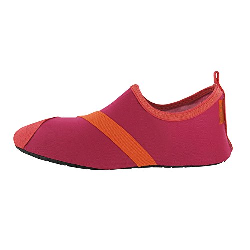 Fitkicks Zapatillas Flexibles, Ideales para Yoga, Ballet y Deportes acuáticos - 40-41 EU/X-Large - Fusion/Orange