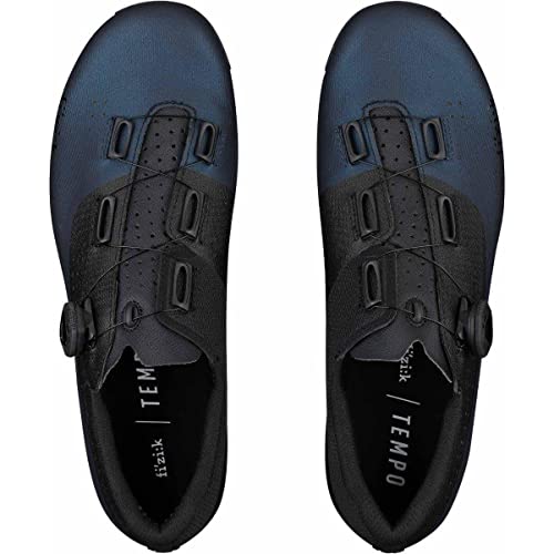 Fizik R4 Overcurve Zapatillas de Bicicleta, Unisex Adulto, Navy-Black, 44 EU