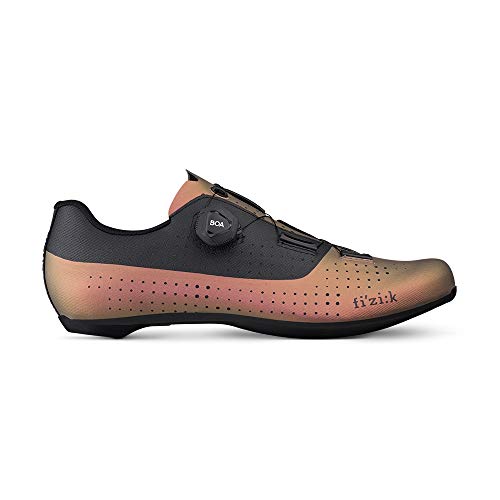 Fizik Tempo Overcurva R4 Iridescent, Zapatillas de Ciclista Unisex Adulto, Cobre/Negro, 41 ½